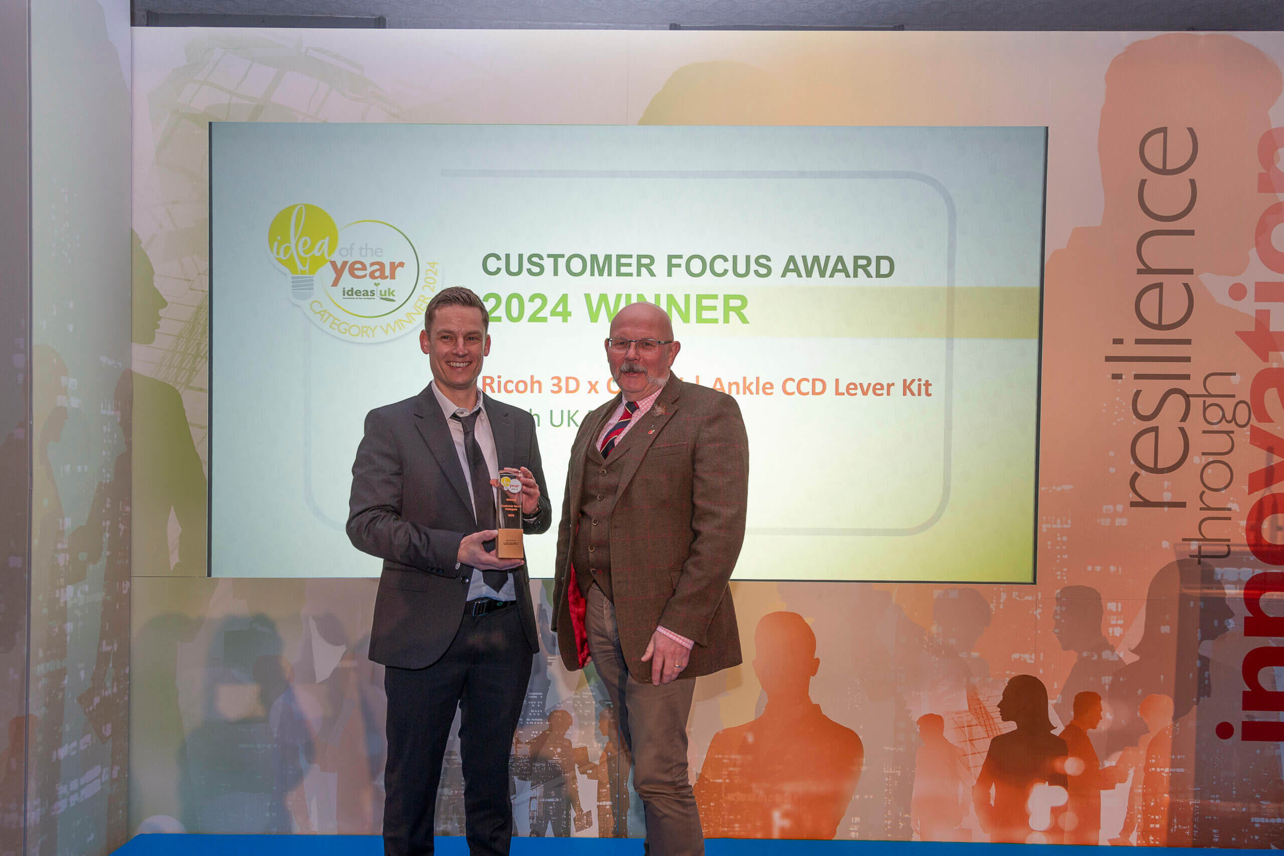 Ricoh 3D wins ideasUK ‘Customer Focus’ Award