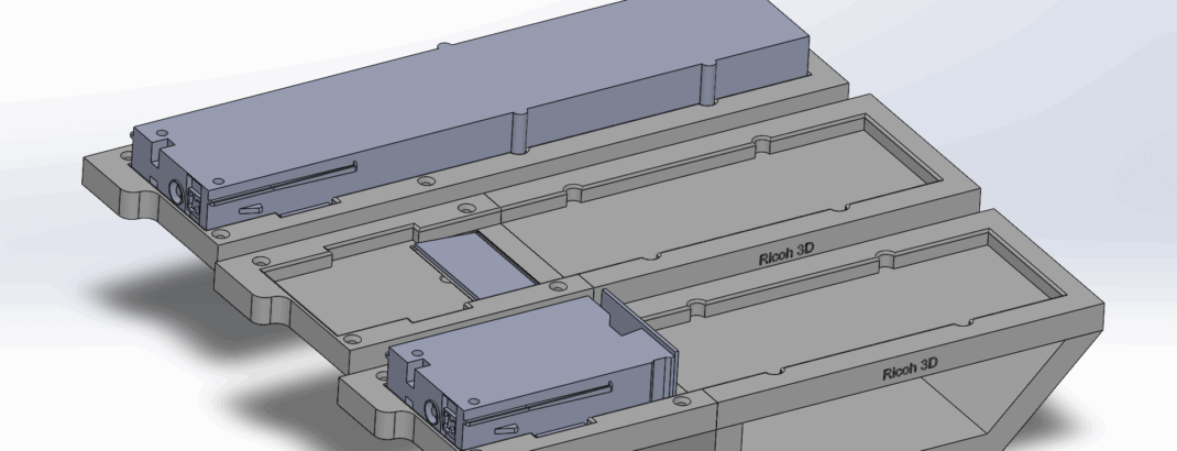 Approved design for AM jig for cartridge modifications.